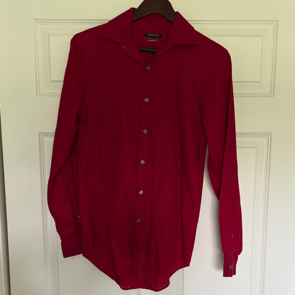 Van Heusen Bold Red Dress Shirt